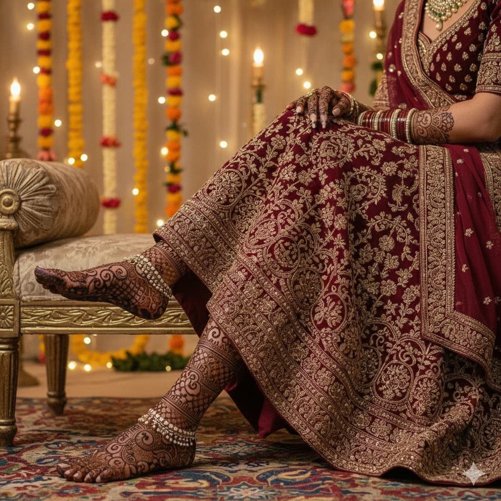 Full Leg Bridal Mehndi